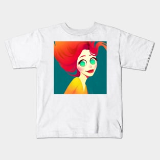 Smiling Girl Kids T-Shirt